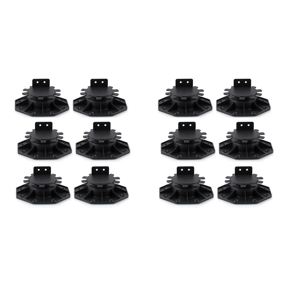 6 Pcs Joist Support Pedestals, Decking & Flooring Support Pedestal 4712844924959