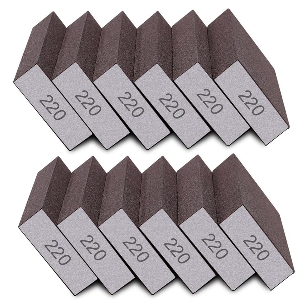 12Pcs Sanding Sponge 220 Grit Fine Sanding Blocks 4712844903657