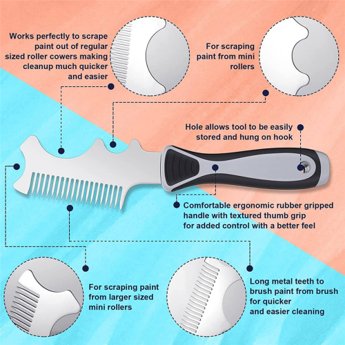 4 in 1 Paint Brush Comb, Brush Roller Cleaner Tool 1