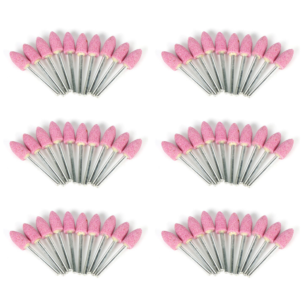 10Pcs Grinding Wheel Head For Rotary Tools -Shape Pink 4712844903619