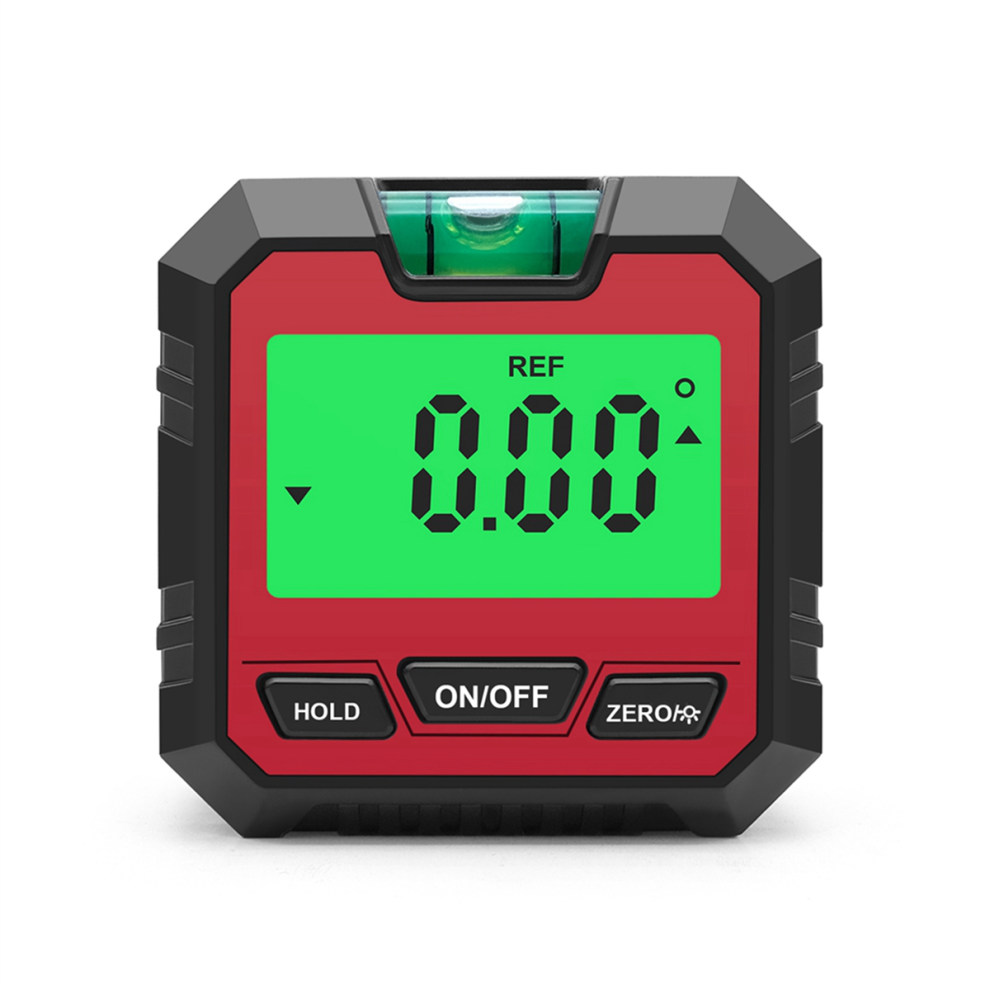Mini Digital Protractor Inclinometer Electronic Goniometer Red 4712844929275