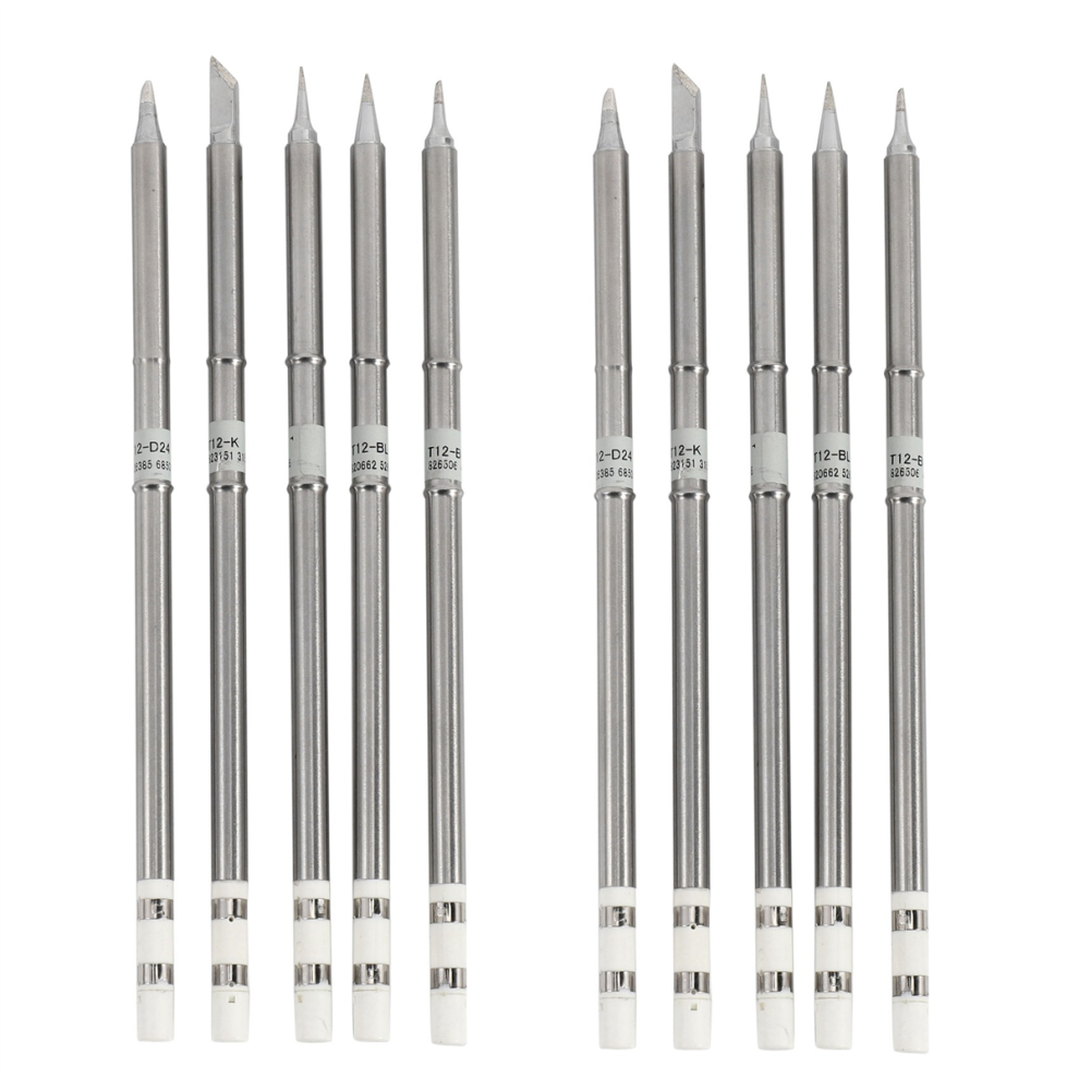 5 Pcs T12 Series Solder Iron Tips For Fx951 950D 4712844906405