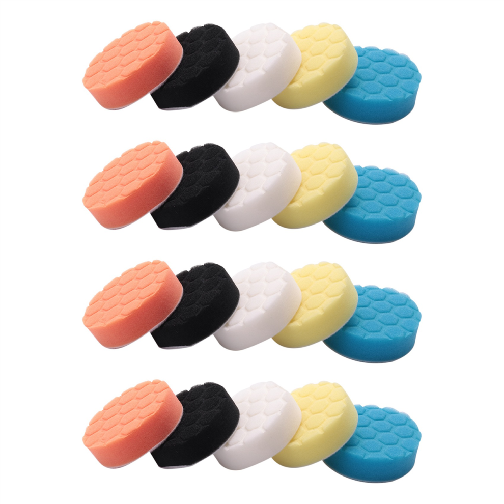 5Pcs 3 Inch Polishing Pads Buffing Sponge Pads Kit For Car Buffer 4712844905286
