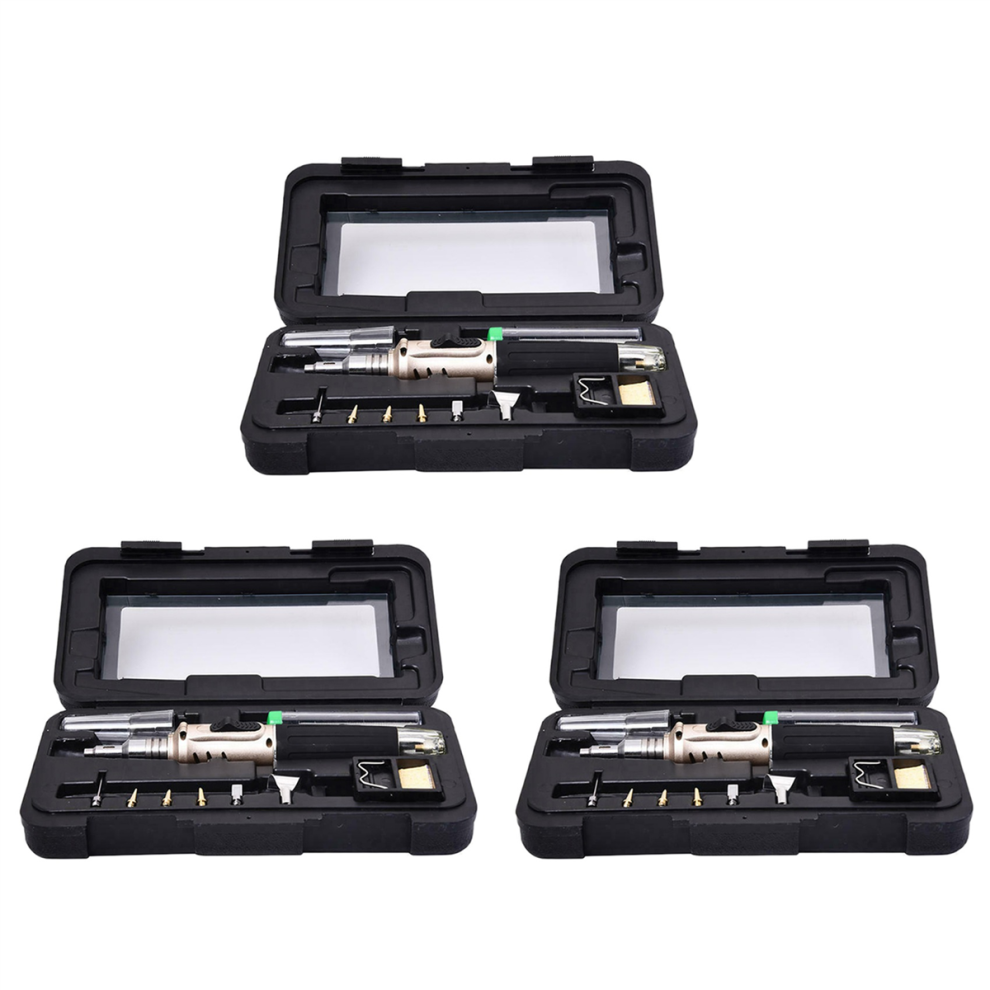 10-In-1 Gas Soldering Iron Case Set Set Welding Equipment 4712844906320
