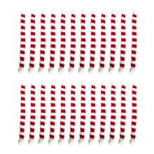 12Pcs Red and White Mini Christmas Scarf Bottle Knit Scarf Doll Cover