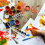 5 Strips 30 Pots Empty Paint Strips, 10Ml/ 0.35Oz Paint Pot Strips 5