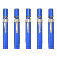 1 pcs Black Aluminum alloy Chalk Keeper Holder (blue)