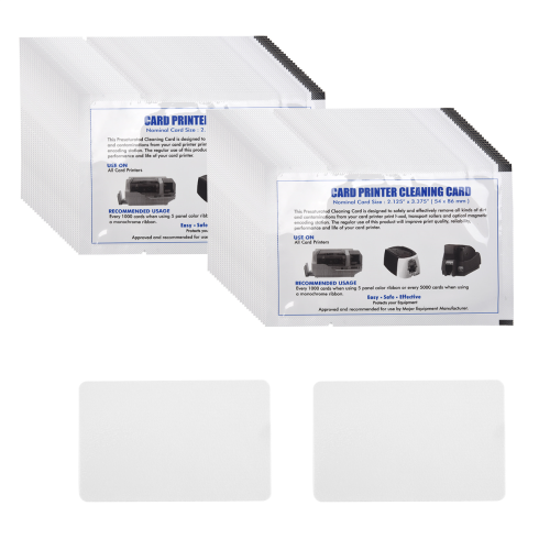 CR80 Card Reader Cleaning Cards, 50PCS Dual Side Card Reader Cleaner