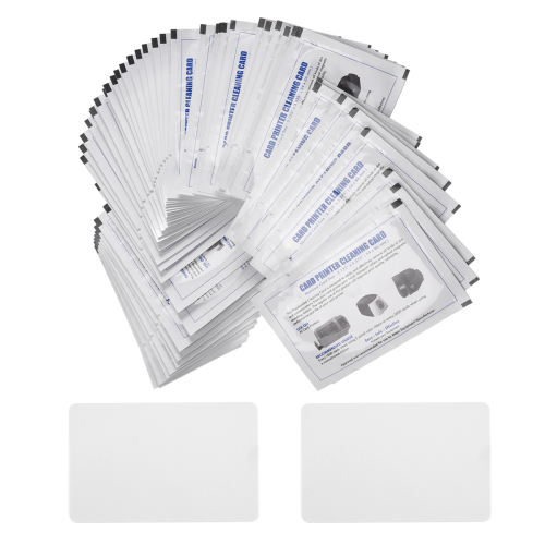 CR80 Card Reader Cleaning Cards, 50PCS Dual Side Card Reader Cleaner 2
