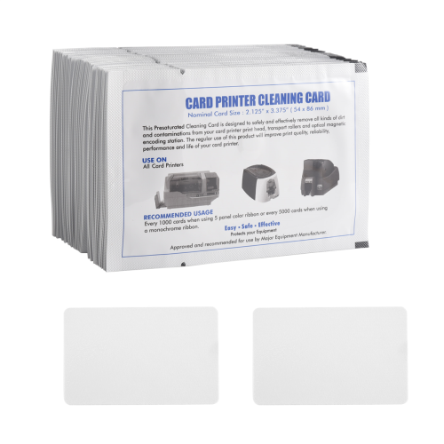 CR80 Card Reader Cleaning Cards, 50PCS Dual Side Card Reader Cleaner 1
