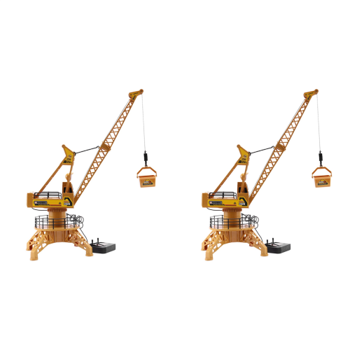 Rc Remote Control Simulation Crane Construction Toys 360Degree Rotate