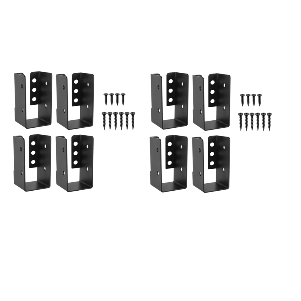 Concealed Joist Hanger 4Pcs, 2X4in Concealed-Flange Joist Bracket 4712844947347