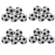 5x Plastic 32mm Soccer Indoor Table Football Ball Replace Black+white