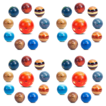 Mini Solar System Stress Balls,10PCS Planets Squeeze Balls Space Toys