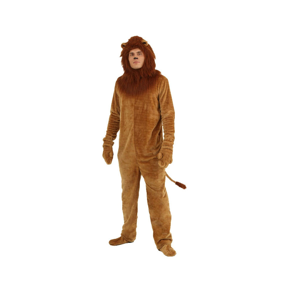 (180) Of Wizard The Oz Lion Adult Kids Cosplay Costume Jumpsuit Performances Halloween