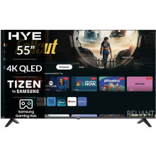 (HYE 55" Inch 4K QLED Ultra HD HDR Frameless Smart TV with Samsung Gaming Hub- Tizen OS - 55QLEDS2008) HYE
