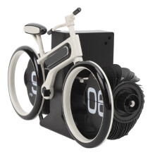 Fahrrad-Flip-Uhr 2xAA 8,0x2,8x5,1 Zoll Weiß