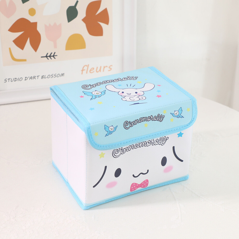 (White Face) Kitty Kuromi Hello Cinnamoroll My Melody Pattern Foldable Flip Storage Box-image-OPC-PJ9CXHN-NEW