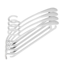 4Pcs Kleidung Hanger Wide Shoulder Design Traceless Anti Slip Kunststoff Kleidung Hanger für Closet Daily Use White