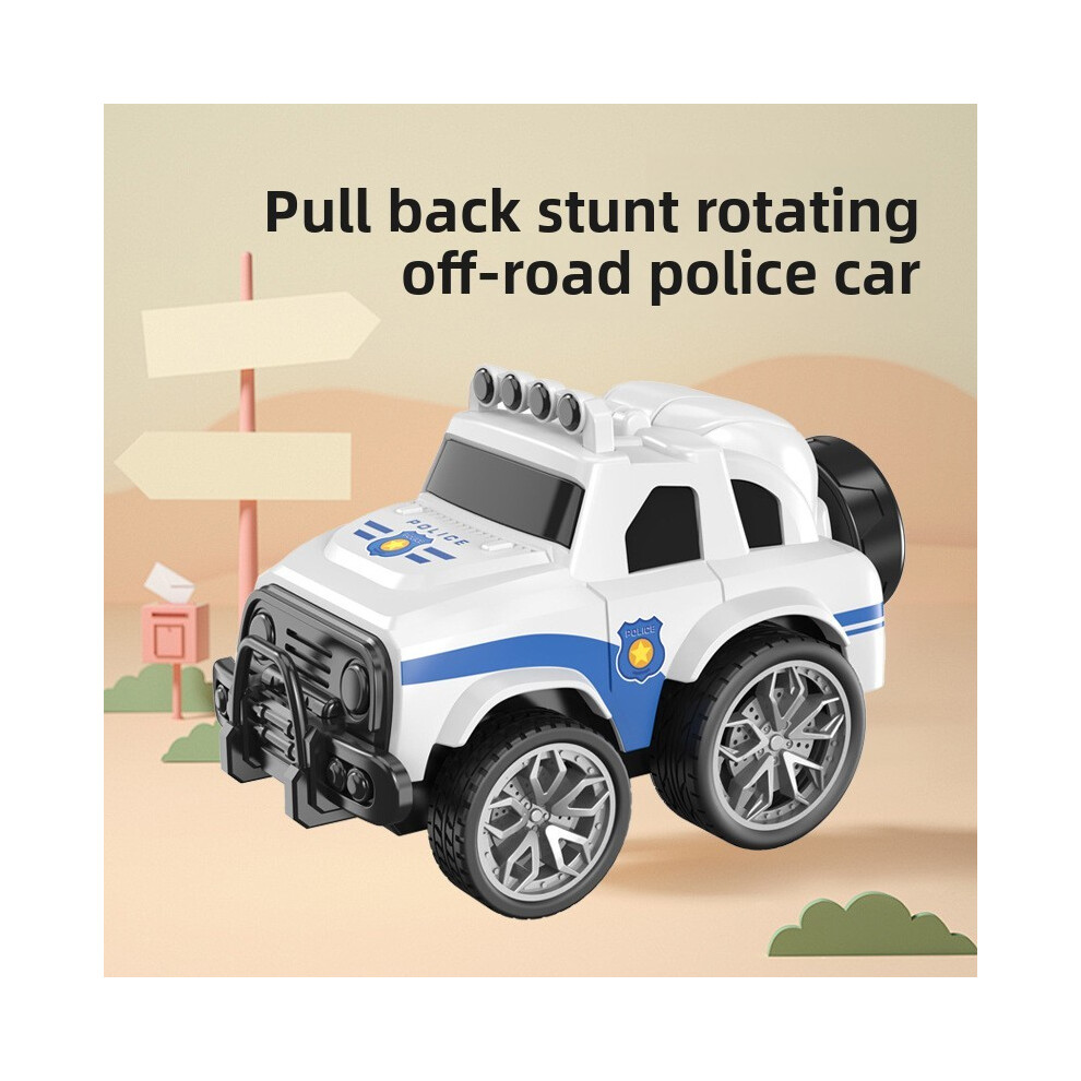 (White ) Offroad Police Kids Fire Truck Toy Car With Inertial Design For Holiday Gift-image-OPC-PJ9D6NJ-NEW