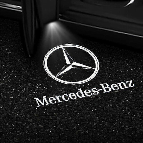 (1.00) 2x Car Door Led Projector For Mercedes Benz Gls/glc/glb/gla/a/b/c/e-