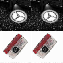 (7.00) 2x Car Door Led Projector For Mercedes Benz Gls/glc/glb/gla/a/b/c/e-