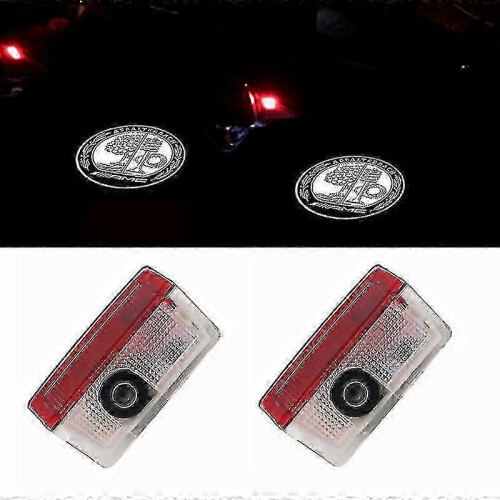 (4.00) 2x Car Door Led Projector For Mercedes Benz Gls/glc/glb/gla/a/b/c/e-