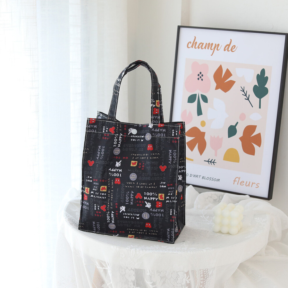 (Black English, Large) Pochacco Print Cute Waterproof Handheld Bag For Toiletries Daily Essentials And-image-OPC-PJ9D78Z-NEW