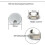 (35mm, Brushed) Desk Wire Hole Cover Computer Tidy Grommet Table Cable Outlet Port Surface Line Box Table Cable Hardware 3