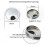 (50mm, Brushed) Desk Wire Hole Cover Computer Tidy Grommet Table Cable Outlet Port Surface Line Box Table Cable Hardware 3