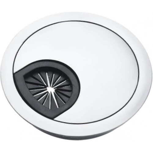 (53mm, Bright) Desk Wire Hole Cover Computer Tidy Grommet Table Cable Outlet Port Surface Line Box Table Cable Hardware 1