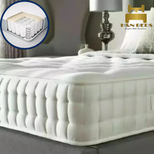 (5ft King) Orthopaedic 2000 Pocket Sprung Mattress Memory Foam 3ft,4ft,5ft,6ft UK