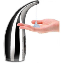 300ml Automatic Soap Dispenser - Silver Infrared Touchless Soap Dispenser
