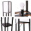 Modern Shelf Floor Lamp Soft Light 4-Tier Open She 13