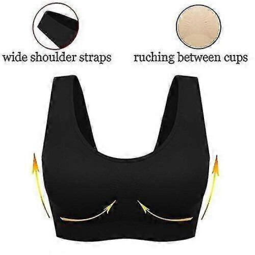 (S, Multicolor) 3 Pack (tm) - The Ultimate Comfort Bra. Seamless Support Comfort Sport 1