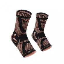 (XL) Copper Infused Ankle Brace Set Plantar Fasciitis Foot Socks Sprained Ankle Achilles Tendonitis