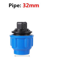 (End cap) Pe Connector Pipe Fittings 32mm Water Tube Direct Connection Joint Fast Connection Ball Valve Agricu