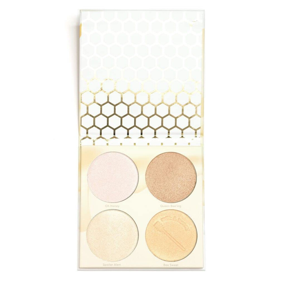 Beauty Bakerie Highlighter Makeup Palette For Women Blendable Highly Pigment Contour Palette For Natural Glow Powder Makeup For Face & Cheek 4