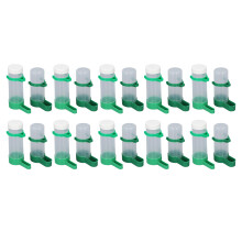 10 Set Bird Cage Water Feeder Set 140ml Wasserspender und 150ml Vogel Futter mit Clips für Pet Birds Parrorts Cockatiel