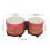 Ensemble de bongos 5 pouces et 6 pouces - texture orange 2