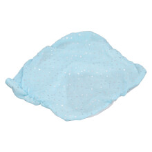 Couvre-visage rafraîchissant bleu lac taille unique fil de coton
