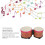 Ensemble de bongos 5 pouces et 6 pouces - texture orange 7