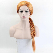 Halloween Shrek Women Princess Fiona Wig The Monster Finona Roleplay Orange Brown Braided Hair Wig Cosplay Supplies