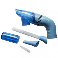 (Blue) Wireless Handheld Vacuum Cleaner Powerful Cleaning Mini Size Desktop Versatile Portable Cleaner for Home Car