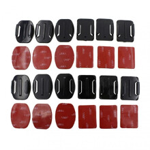 12Pcs Flat Curved Adhesive Mount Camera Base for SJ4000 Gopro Hero 1/2/3/3+