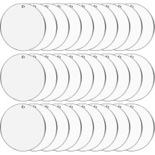 3 Inch Clear Acrylic Ornaments for Crafts, 30pcs Clear Round Acrylic Ornament