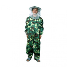 (2XL, Green) Beekeeper Suit Multipurpose Protect Bee Keeper Outfit with Protective Round Veil Hood for Bee Factory