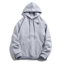 (XXL, Gray) Heated Hoodie Warm Heated Hoodie Outdoor Casual Clothing Warm Heated Sweatshirt