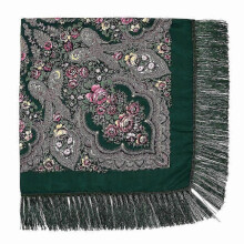 (11.00) Women Large Size Russian National Square Scarf Cotton Flower Pattern Print Headscarf Wraps Ladies Retro Fringed Blanket Shawl