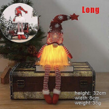 (B2) Glowing Gnome Faceless Doll Merry Home Decoration Navidad Natal Gift 2024 New Year Night Light